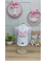 CÓD F083 - BABY LOOK ORELHAS/BRANCA