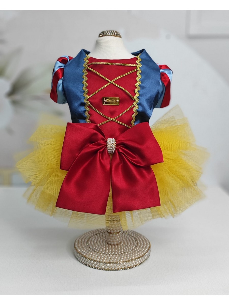 CÓD F044 - VESTIDO BRANCA DE NEVE
