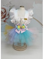 CÓD F045 - VESTIDO UNICÓRNIO