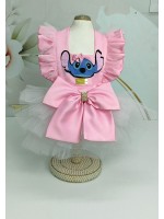 CÓD F047 - VESTIDO ANGEL/ROSA