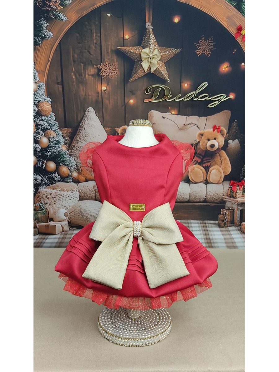 CÓD N143 - VESTIDO LOVELY VERMELHO