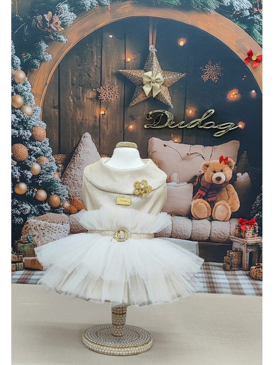 CÓD N146 - VESTIDO LOVELY DOURADO