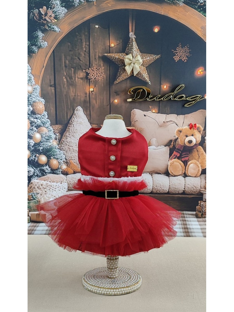 CÓD N149 - VESTIDO NOELA VERMELHO