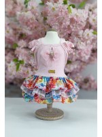 CÓD 1004 - VESTIDO SHOULDER TO SHOULDER/ROSA..