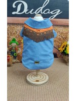 CÓD J020 - CAMISA FAZENDEIRO AZUL/LARANJA