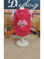 CÓD J025 - BABY LOOK VERMELHA JUNINA