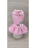CÓD 1117 - VESTIDO TEDDY ROSA