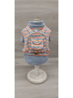 CÓD 1125 - CASACO LISTRA MOCHILA MESCLA