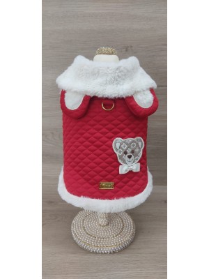 CÓD 1126 - CASACO TEDDY VERMELHO MACHO