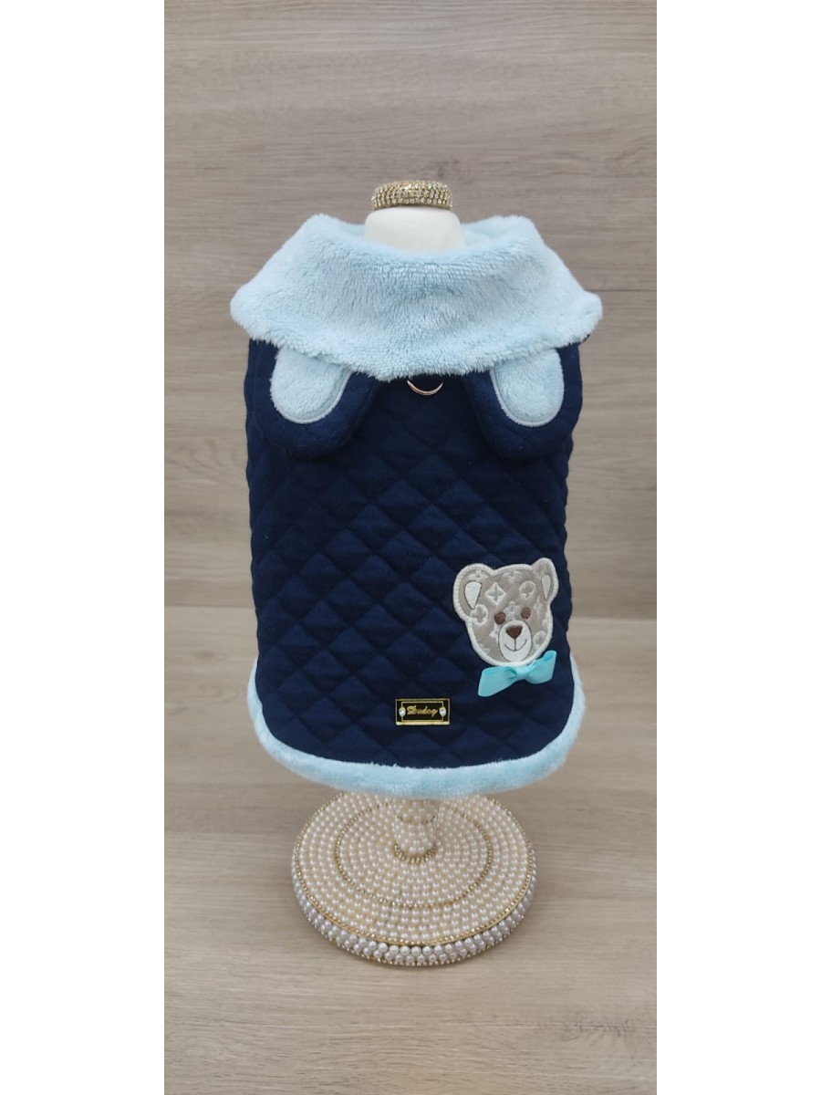 CÓD 1129 - CASACO TEDDY AZUL MACHO