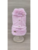 CÓD 1130 - CASACO PLUSH PELO ROSA