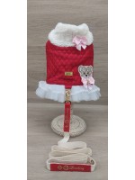 CÓD 1134 - PEITORAL TEDDY VERMELHO FÊMEA