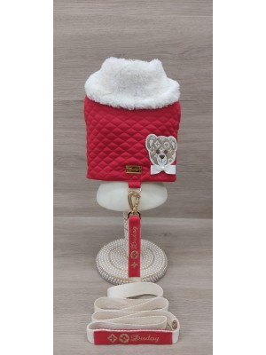 CÓD 1135 - PEITORAL TEDDY VERMELHO MACHO