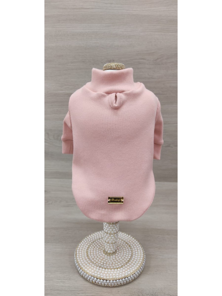 CÓD 1144 - T-SHIRT MANGA LONGA CANELADA SALMÃO