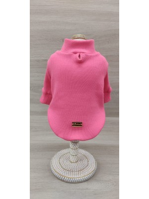 CÓD 1146 - T-SHIRT MANGA LONGA CANELADA CORAL