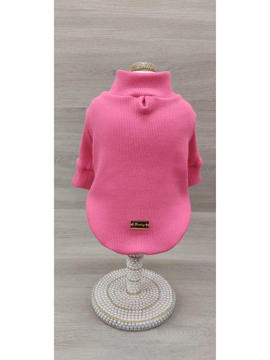 CÓD 1146 - T-SHIRT MANGA LONGA CANELADA CORAL