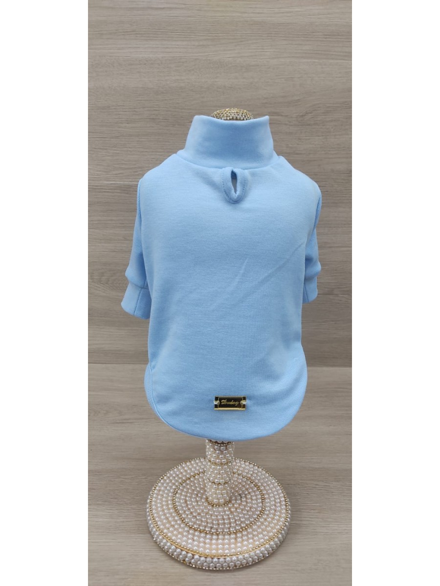 CÓD 1148 - T-SHIRT MANGA LONGA AZUL