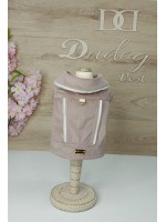 CÓD 1025 - JAQUETA VELUDO ROSE/ZÍPER