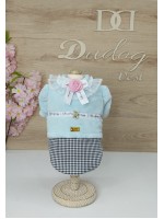 CÓD 1027 - CASACO PIED DE POULE/PELÚCIA TIFFANY