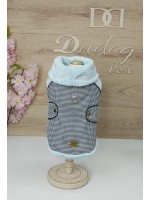 CÓD 1028 - CASACO PIED DE POULE/PELÚCIA TIFFANY GOLA REGULÁVEL