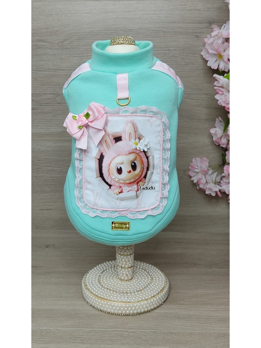 CÓD 1056 - MOLETOM LADUDU VERDE BEBE