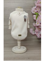 CÓD 1067 - T-SHIRT MANGA LONGA CANELADA OFF WHITE