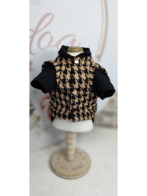 CÓD 0956 - COLETE DELICATE TWEED