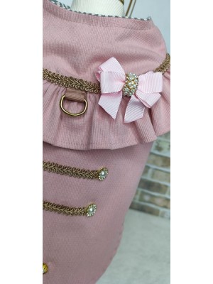 CÓD 0957 - CASACO DELICATE VELUDO ROSE