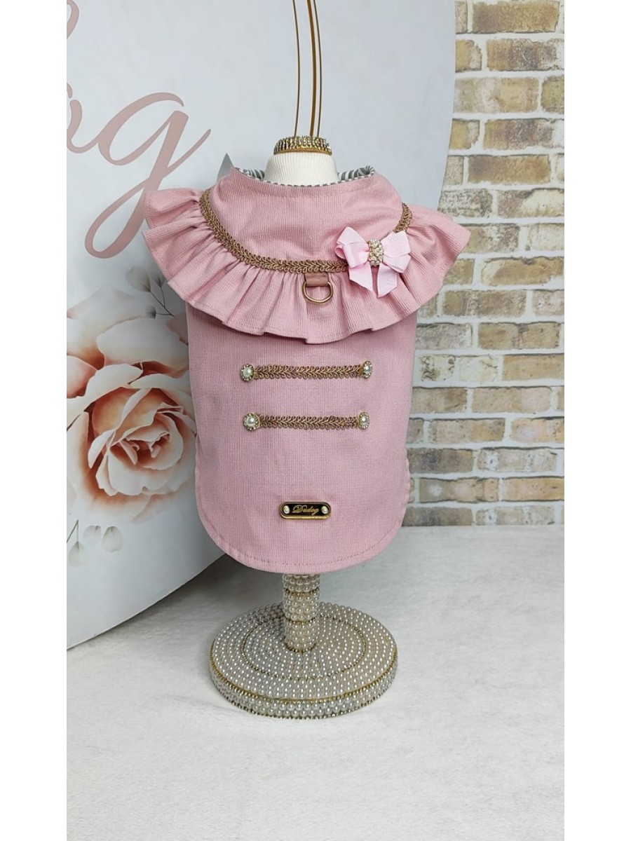 CÓD 0957 - CASACO DELICATE VELUDO ROSE