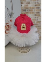 CÓD 0934 - VESTIDO DELICATE PERFUME CORAL