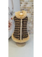 CÓD 0942 - CASACO DELICATE TWEED CARAMELO/FÊMEA