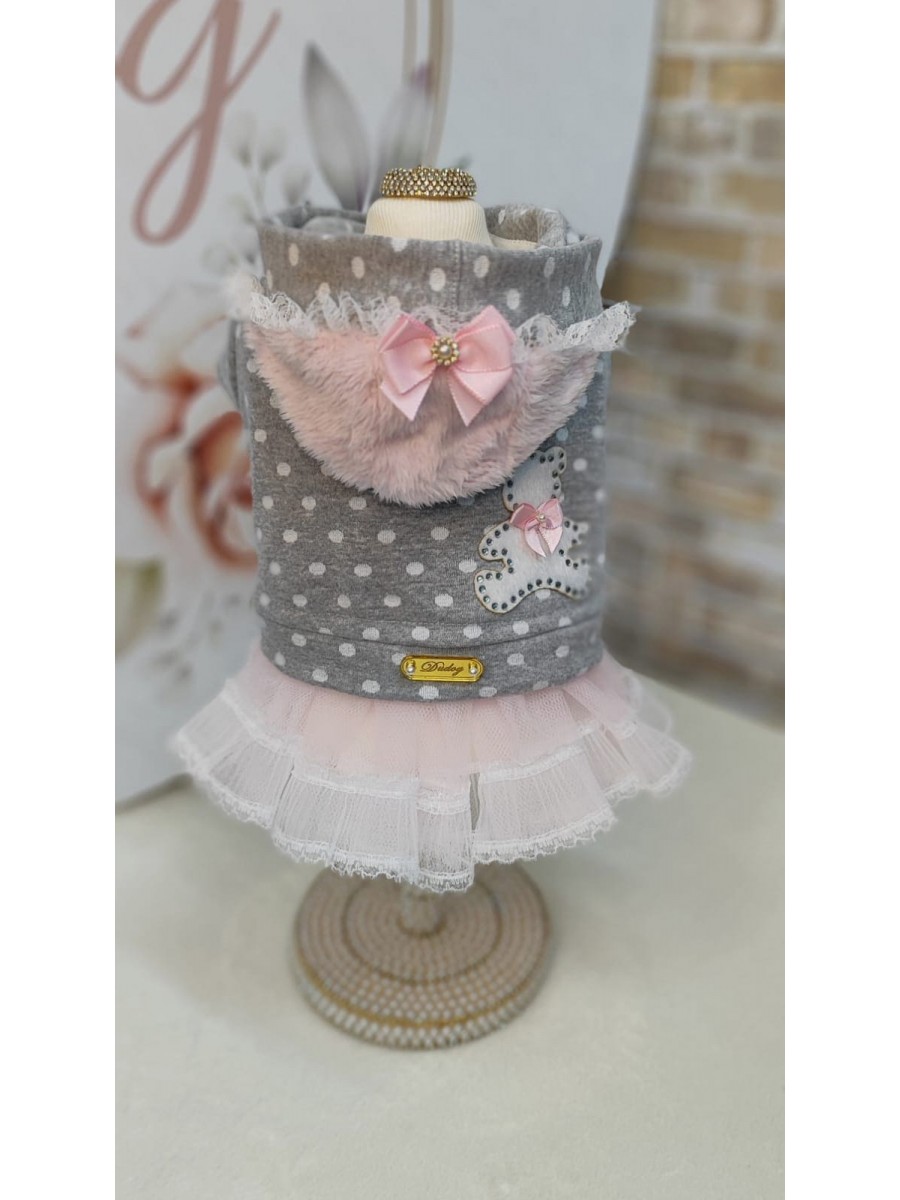 CÓD 0947 - MOLETOM DELICATE POÁ MESCLA