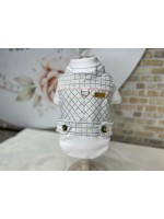 CÓD 0923 - JAQUETA DELICATE MESCLA/BLUSA BRANCA