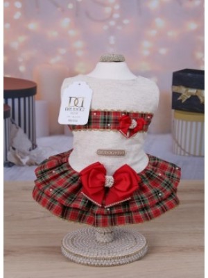 CÓD N101 - VESTIDO LINHO/XADREZ