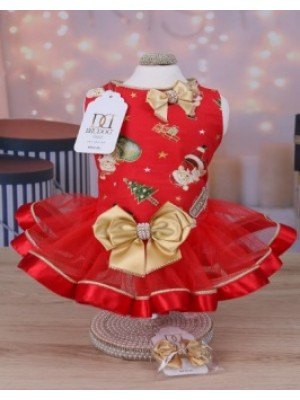 CÓD N105 - VESTIDO NOEL TULE