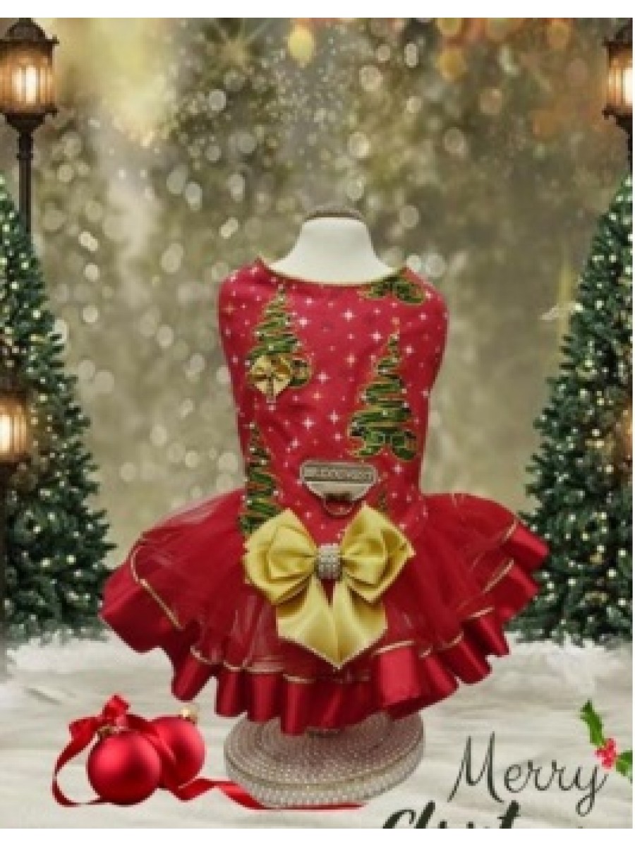 CÓD N108 - VESTIDO NATAL ÁRVORE