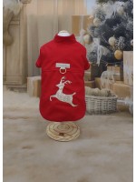 CÓD N133 - CAMISA NOITE FELIZ VERMELHA