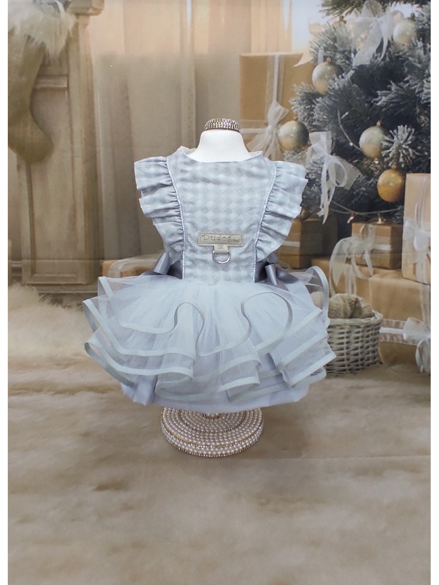 CÓD N136 - VESTIDO PRATA HAPPY NEW YEAR