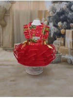 CÓD N138 - VESTIDO NOITE FELIZ ÁRVORES