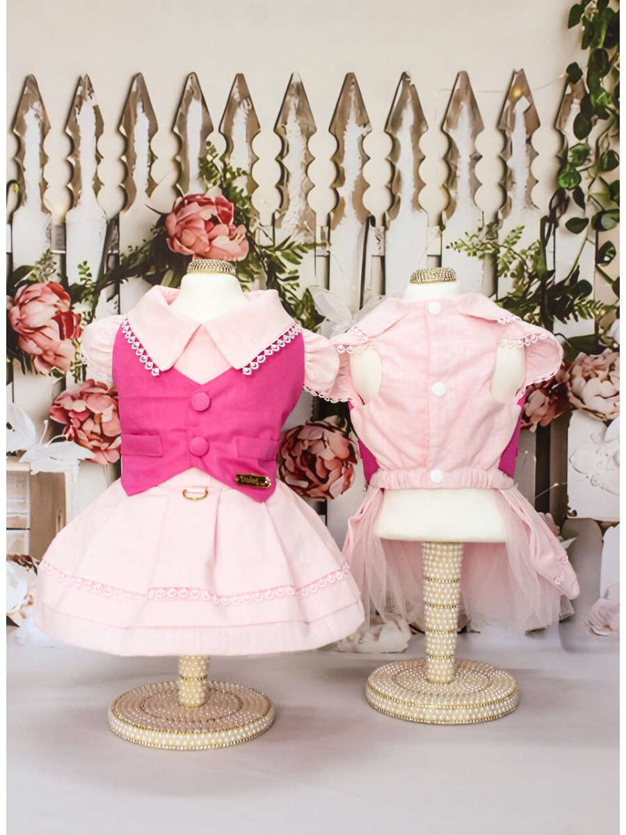 CÓD 0871 - VESTIDO COLETE PINK