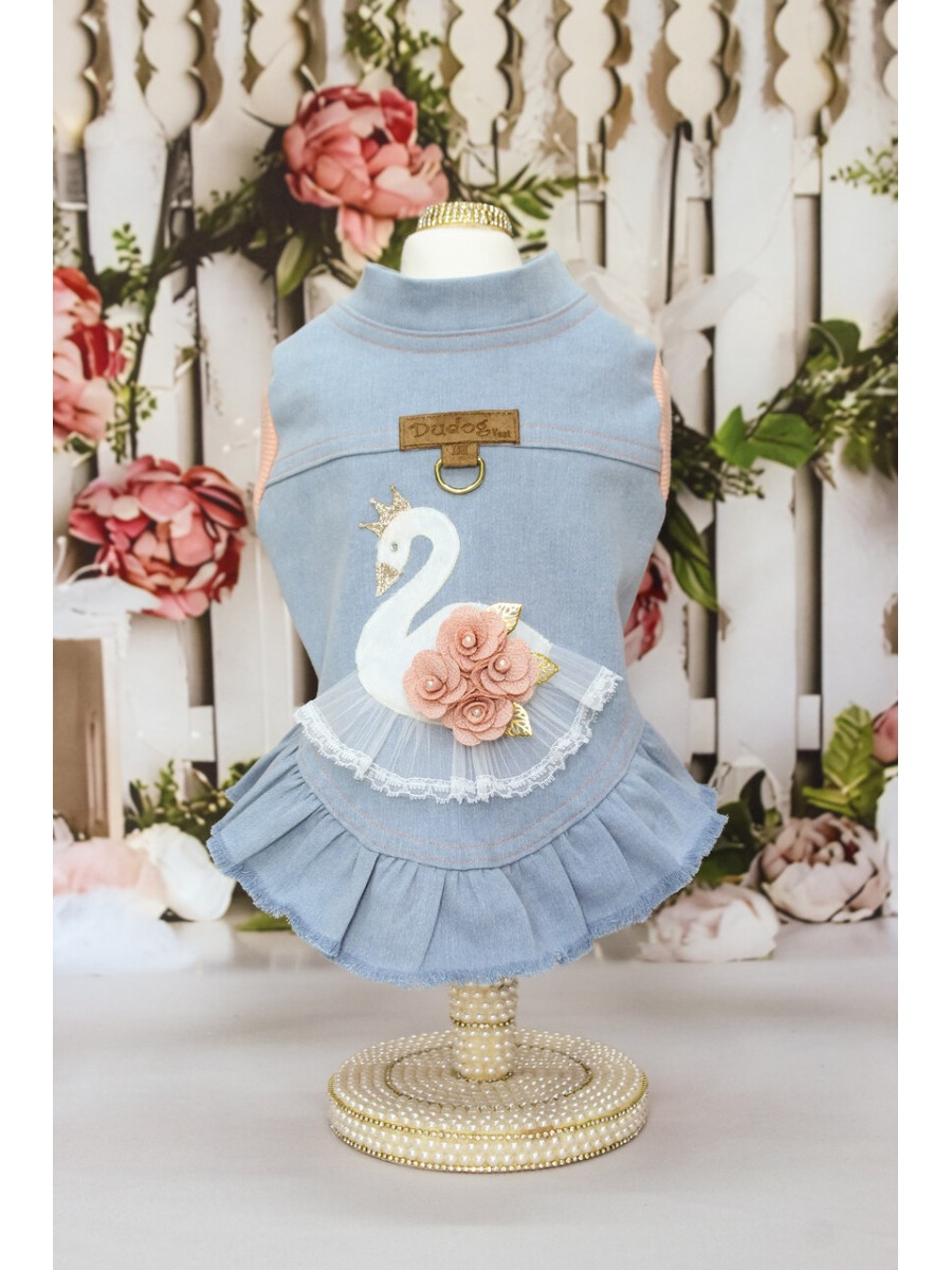 CÓD 0878 - JAQUETA JEANS CISNE