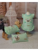CÓD 0843 - CAMISOLA URSO VERDE BEBÊ