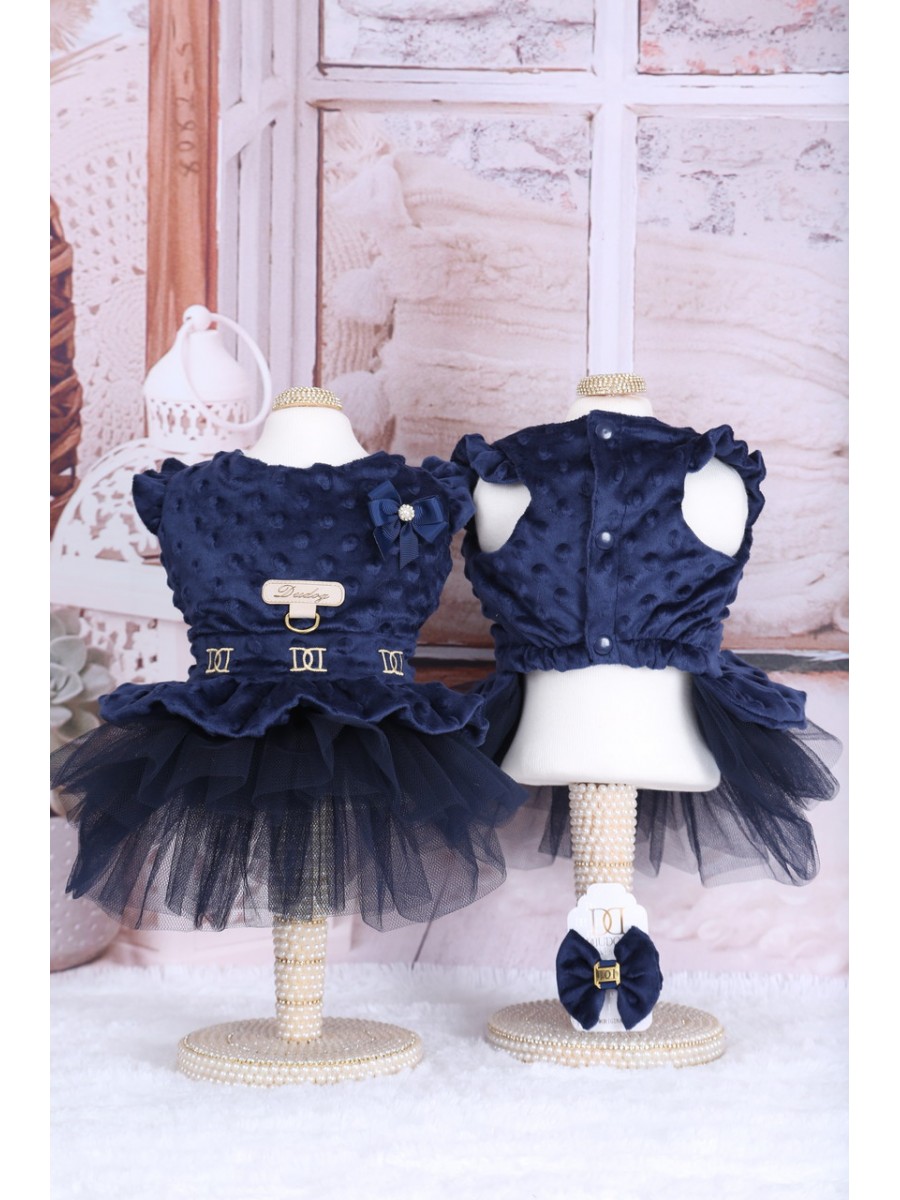 CÓD 0809 - VESTIDO BUBBLE AZUL