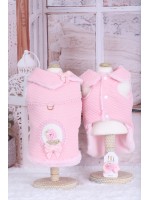 CÓD 0823 - CASACO MATELASSE ROSA