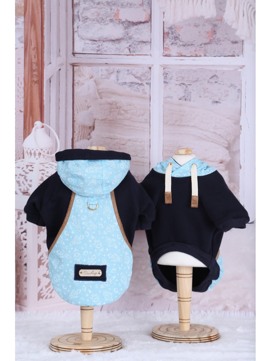 CÓD 0830 - MOLETOM AZUL ROCKET