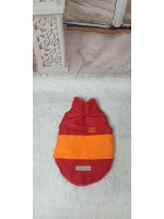 CÓD 0836 - CASACO CORTA VENTO/FORRADO VERMELHO/LARANJA/VERMELHO G3-G4