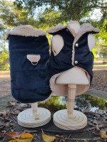 CÓD 0791 - CASACO PRETO FORRADO AVELÃ