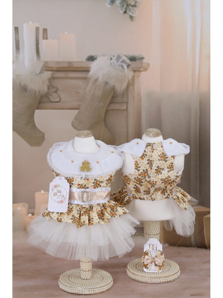 CÓD N128 - VESTIDO NOEL TEDDY