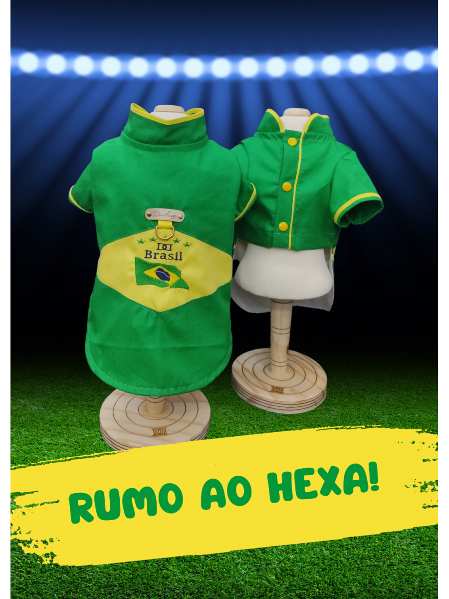 CÓD BR004 - CAMISA BRASIL VERDE