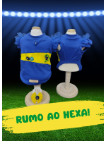 CÓD BR005 - BABY LOOK BRASIL AZUL